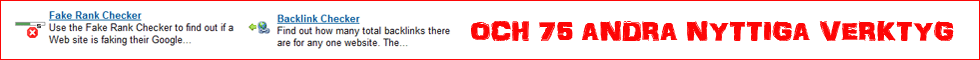 77 SEO tools from the Internet, Sweden